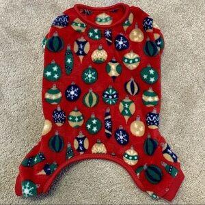 NWT Small breed dog red Christmas ornament pyjamas size medium